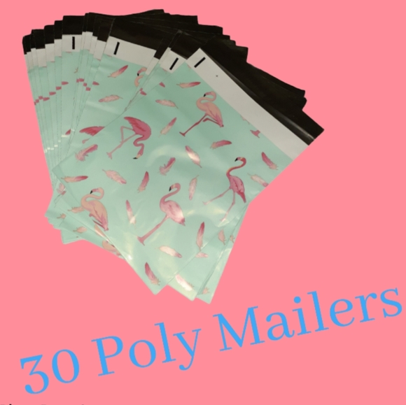 30 Poly mailers. Size 10x13 flamingo print. - Picture 7 of 8